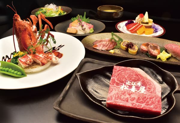 Purveyor to the Imperial Household Agency! Omi Beef Dining Course at Matsukiya, Main Restaurant♪