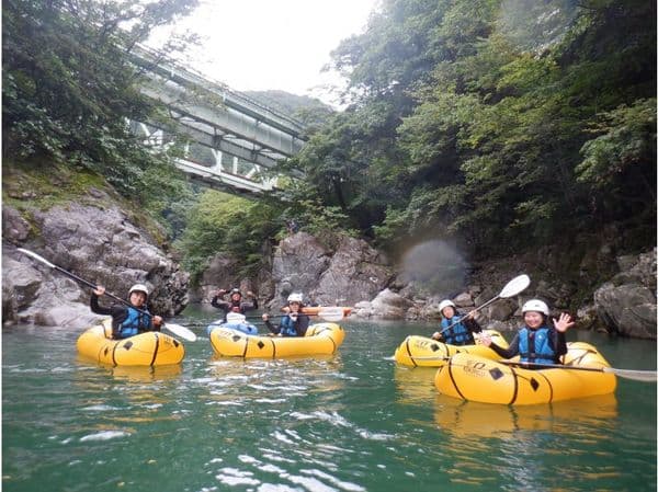 One day introductory tour with Lunch♪ Dare the headwaters of the Tone River in the popular packraft! -Gunma