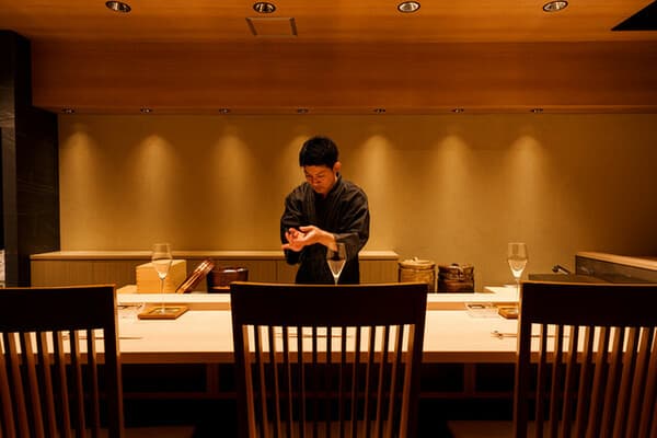 "Omakase" Sushi Course (Chef's recommendation) at SUSHI KOUSUKE, prepared by a chef who refined his skills at a Michelin starred restaurant