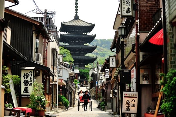 Kyoto Higashiyama Private Rickshaw Tour (60 minutes) Journey Through the Beauty of Higashiyama