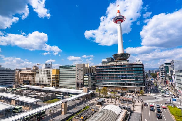 [Ages 18+] Enjoy the Panoramic View of the Ancient Capital◆Admission Ticket to Kyoto Tower's Observation Deck