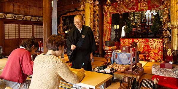 [Kinosaki Onsen] Meditation & Sutra Copying Experience at Kinosaki Honju-ji Temple