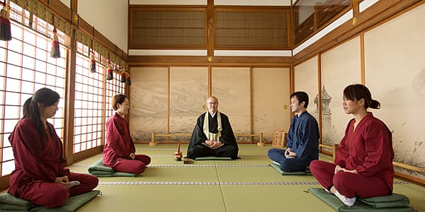 [Kinosaki Onsen] Zazen Meditation at Gokuraku-ji Temple
