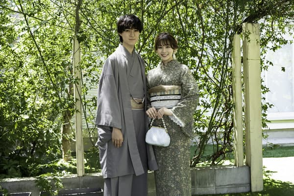 [Minato Mirai, Yokohama] For Couples♪ Kimono Rental Plan w/Hair Styling & Kimono Dressing! Couple One-Star Plan