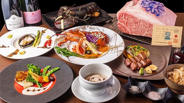 [Ginza] Teppanyaki Sublime [Premium course] with A5 Japanese black wagyu beef chateaubriand and lobster