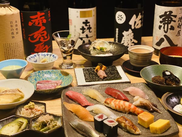 Nishi-Azabu ◆ A la carte dishes and nigiri (hand-rolled sushi) Sushi Getanagi Omakase Course