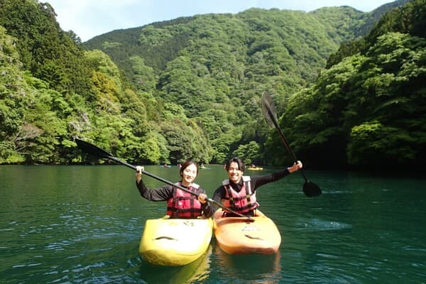 [Saturdays, Sundays, & public holidays] [Okutama / Lake Shiromaru] Accompanied by an experienced guide! Kayaking tour