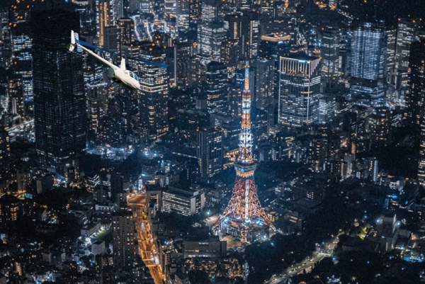 Nighttime Date Plan! Enjoy a 25-Minute Helicopter Cruise in Tokyo