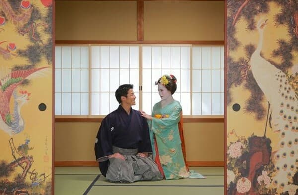 [Ages 13+, For Those 140cm or Taller] Maiko & Samurai Transformation Couple Photoshoot Plan - Kyoto