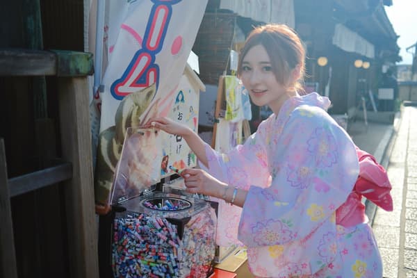 [Kimono Rental Shimizu, Chawanzaka Store] Women's Standard Kimono Plan (komon pattern kimono set, summer yukata set) - Kyoto