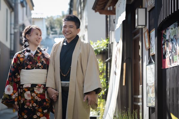 [Okimono-ya Kiyomizu-dera Store] Couple's Kimono Plan - Kyoto