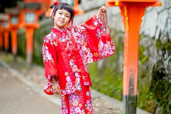 [Kyoto Kimono Miyabi, Kiyomizudera Branch] Complete Kimono Rental & Dressing! Children's Kimono Set - Kyoto