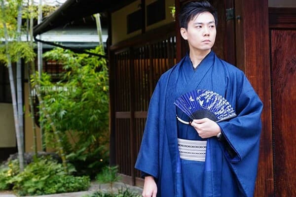 [Kyoto Kimono Miyabi, Kiyomizudera Branch] Complete Kimono Rental & Dressing! Men's Kimono Set - Kyoto