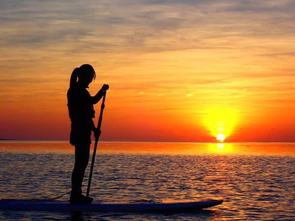 [Miyakojima] Choose an activity: SUP or Canoeing During Sunset