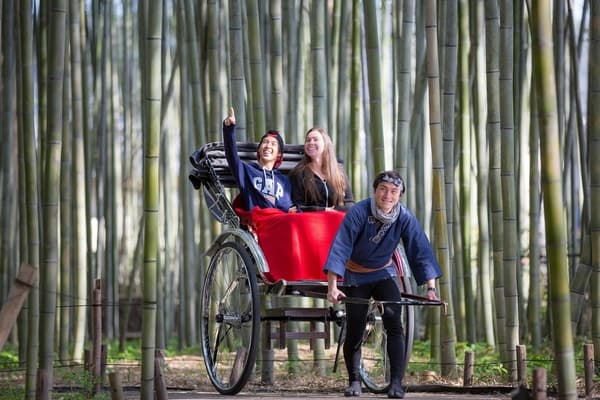 Kyoto Arashiyama Private Rickshaw Tour (30 minutes) Journey Through the Mesmerizing Bamboo Forest
