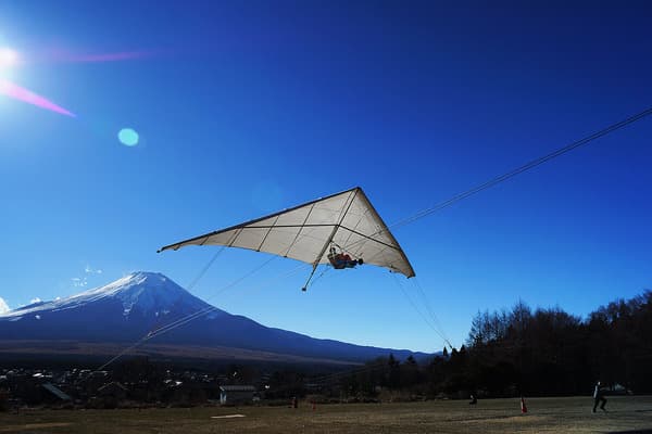 [Towing Hang Glider] Enjoy a Safe Flight Experience With a View of Mt. Fuji! - Yamanashi