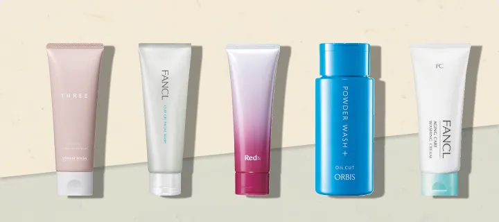 Popular facial cleansers in Japan