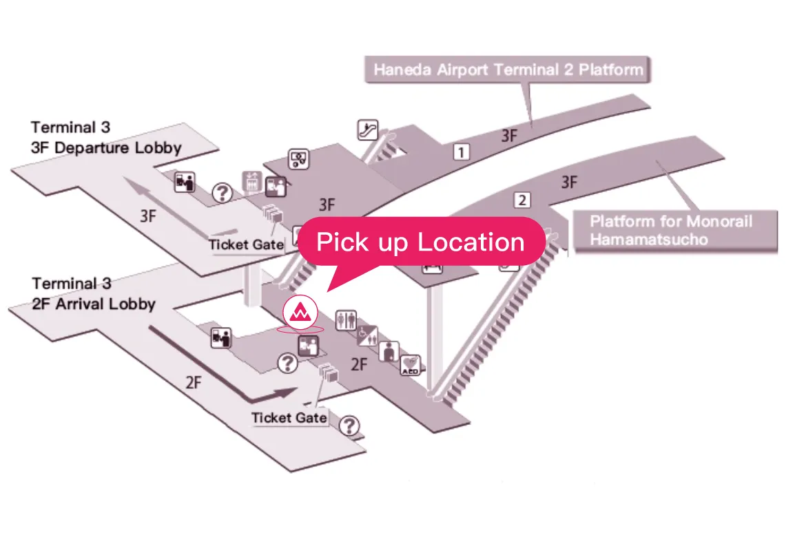 Tokyo Monorail Haneda Airport Terminal 3 Station Floor Plan